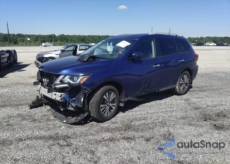 2017 Nissan Pathfinder Sl из США, поврежденный, VIN 5N1DR2MM8HC619872